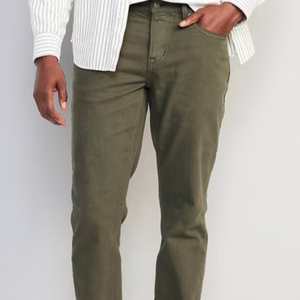 Old Navy Green Straight Leg Jeans